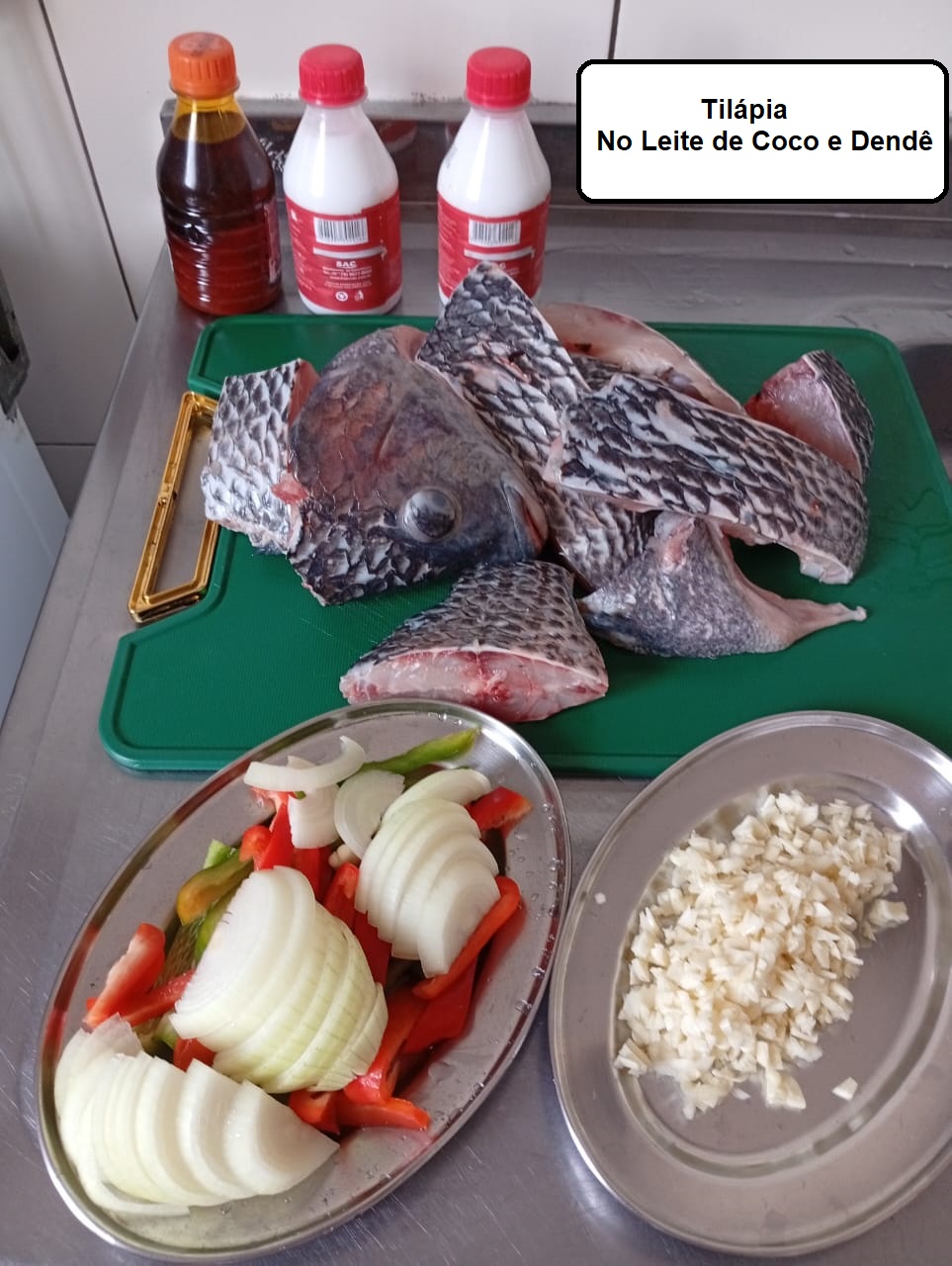 Tilapia no Leite de Coco e Dende